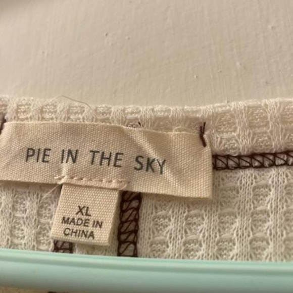 XL casual plaid mix crop blouse - Picture 2 of 3